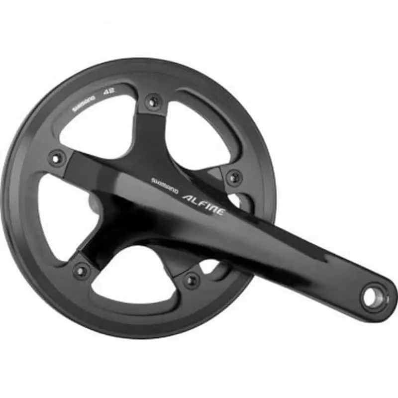 Шатуни SHIMANO FC-S501 ALFINE, інтегрована вісь, 170мм, 42Т, каретка SM-BB4600 - СпортЦех СпортЦех - Шатуни SHIMANO FC-S501 ALFINE, інтегрована вісь, 170мм, 42Т, каретка SM-BB4600 - СпортЦех