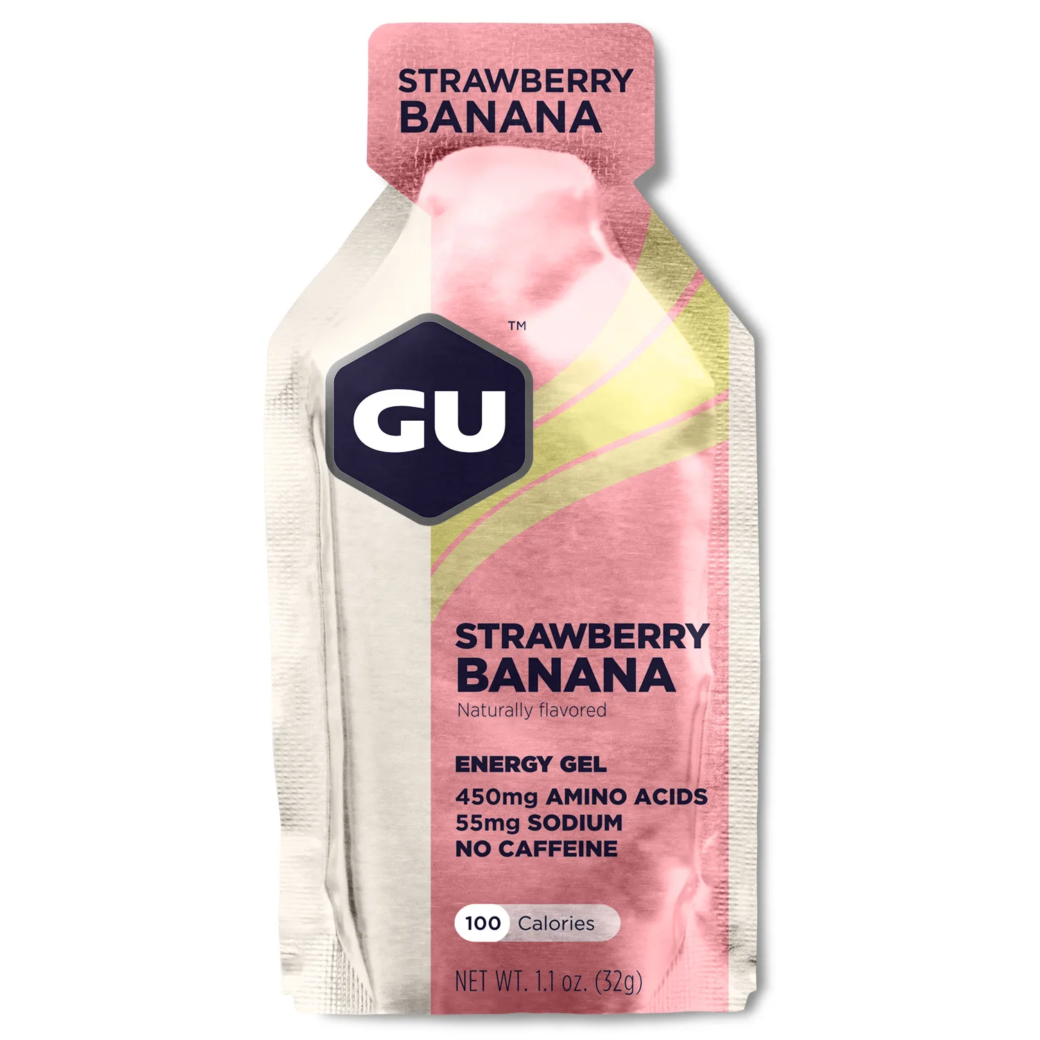 Енергетичний гель GU Energy Strawberry Banana, 32 г - СпортЦех СпортЦех - Енергетичний гель GU Energy Strawberry Banana, 32 г - СпортЦех