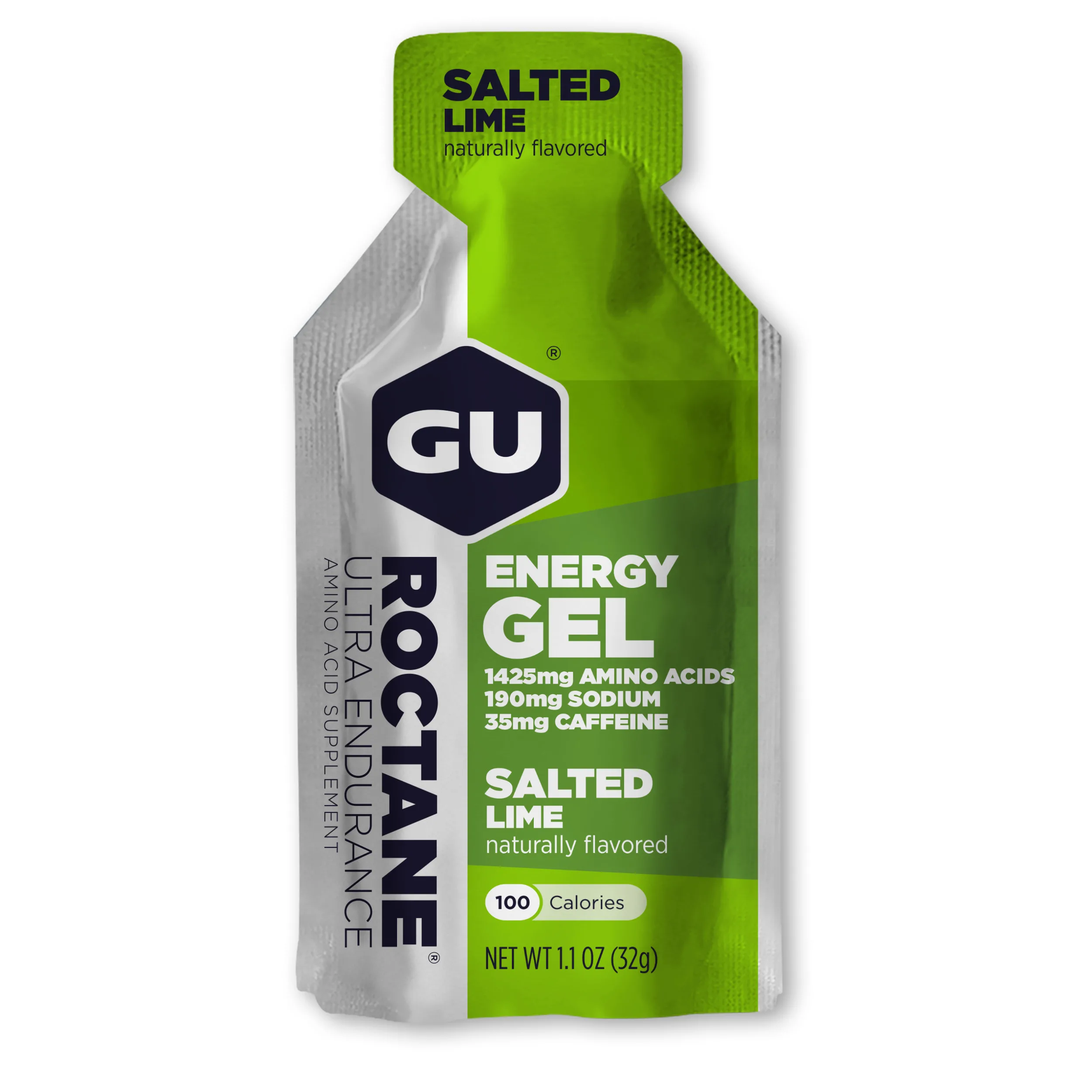 Енергетичний гель GU Energy ROCTANE Ultra Endurance Salted Lime, 32 г (35 мг кофеїну) - СпортЦех СпортЦех - Енергетичний гель GU Energy ROCTANE Ultra Endurance Salted Lime, 32 г (35 мг кофеїну) - СпортЦех