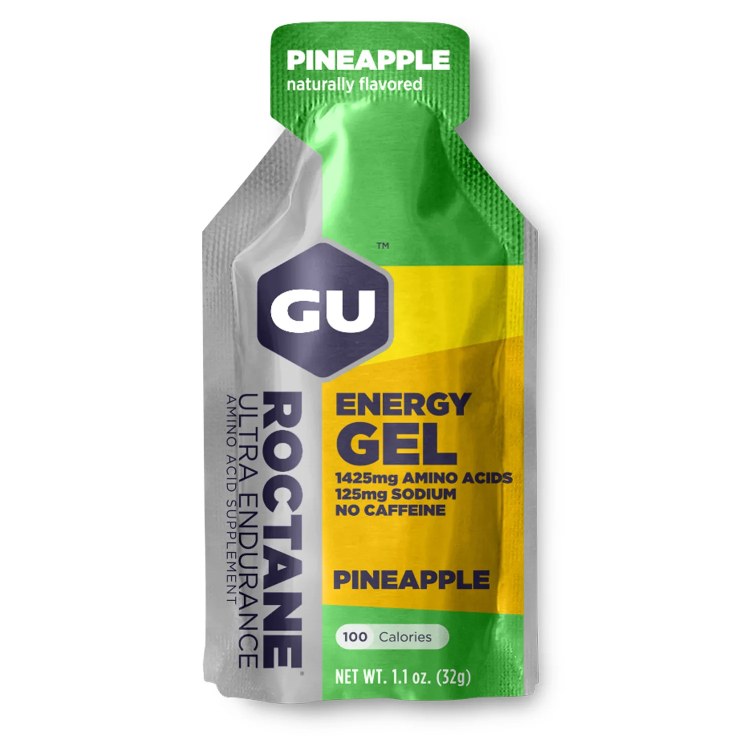 Енергетичний гель GU Energy ROCTANE Ultra Endurance Pineapple, 32 г - СпортЦех СпортЦех - Енергетичний гель GU Energy ROCTANE Ultra Endurance Pineapple, 32 г - СпортЦех