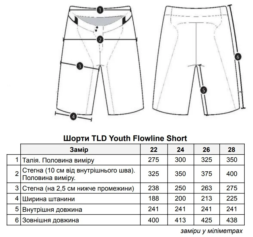 Велошорти TLD YOUTH FLOWLINE SHORT - СпортЦех СпортЦех - Велошорти TLD YOUTH FLOWLINE SHORT - СпортЦех