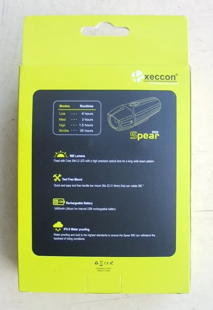 Вело фара Xeccon Spear 900 USB - СпортЦех СпортЦех - Вело фара Xeccon Spear 900 USB - СпортЦех